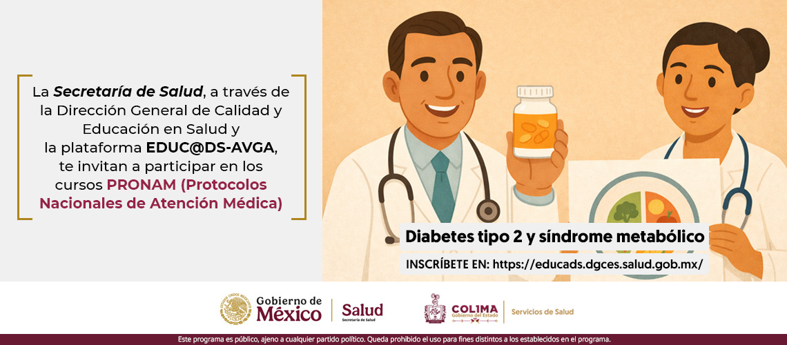 Curso PRONAM de diabetes tipo 2 y el síndrome metabólico