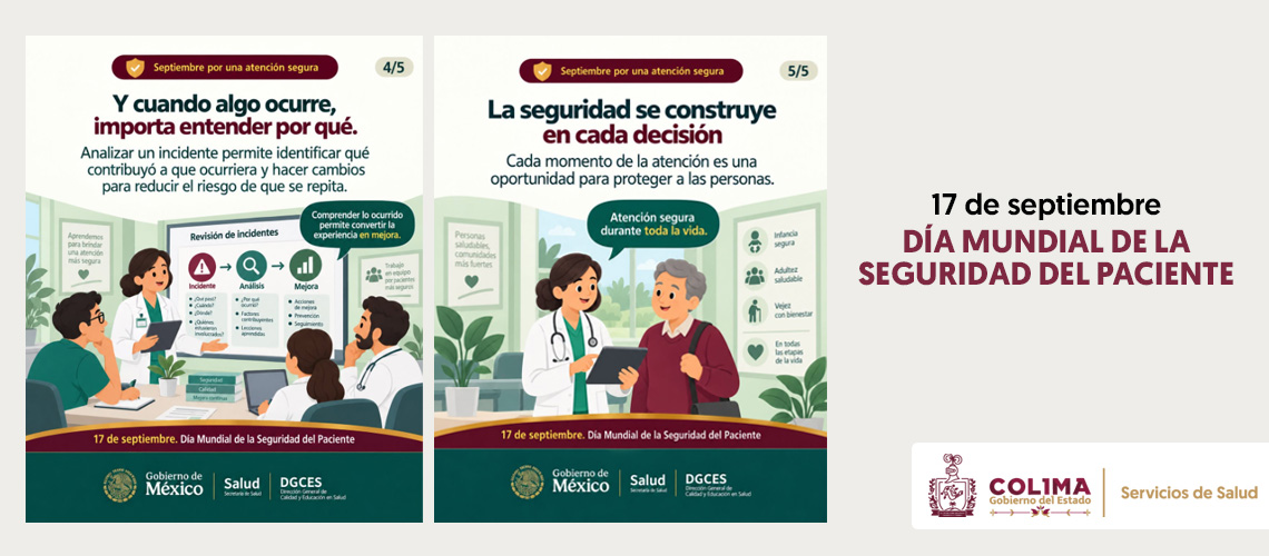 17 de septiembre: Día Mundial de la Seguridad del Paciente.