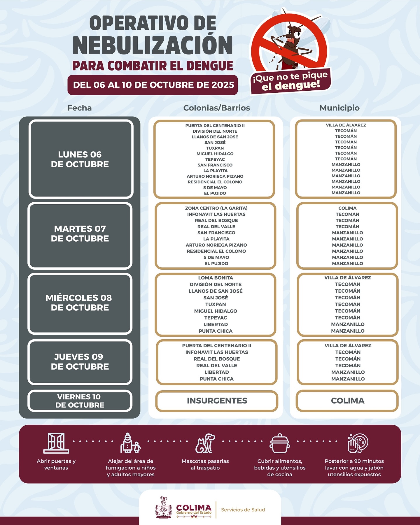 Operativo de nebulización