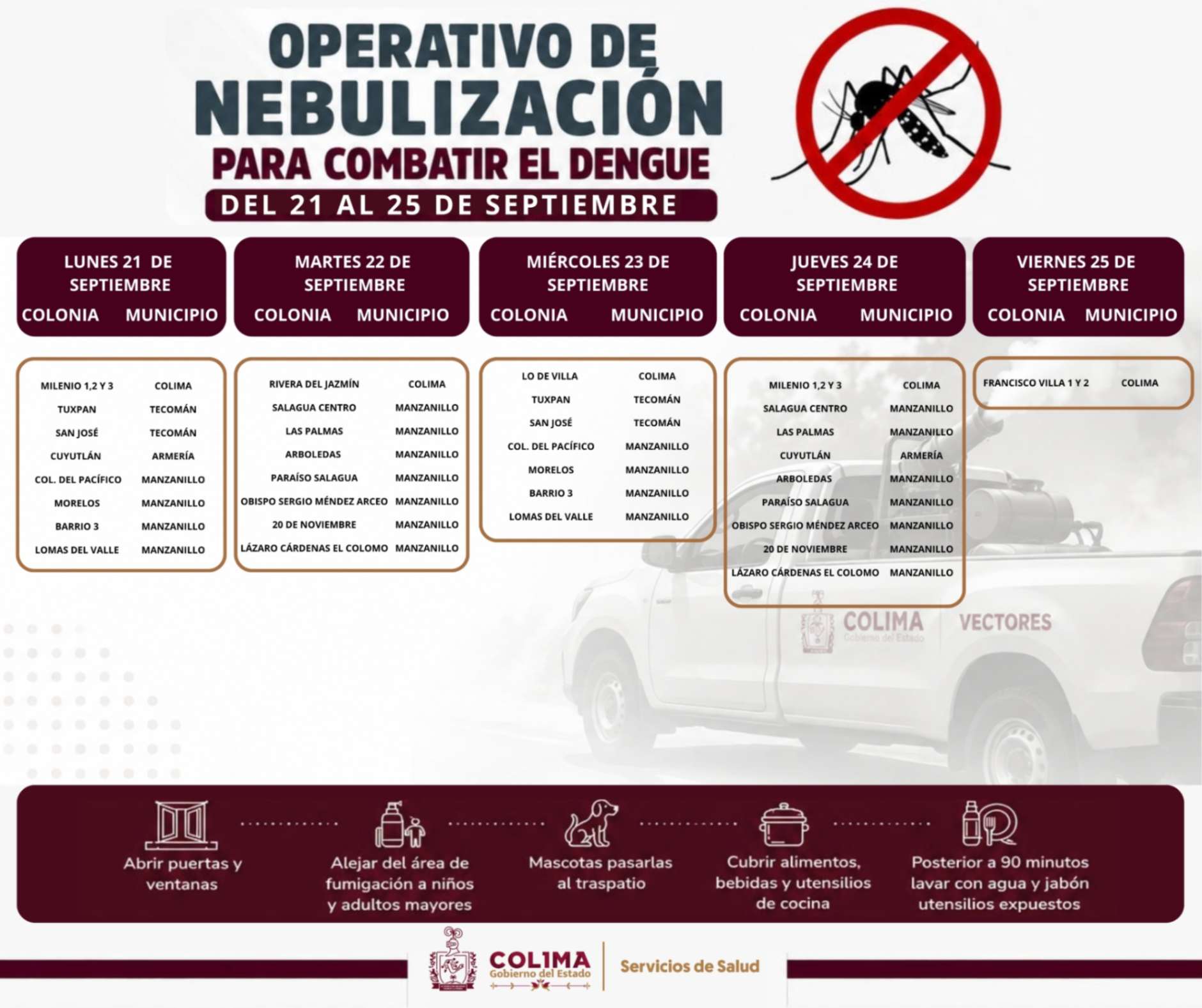 Operativo de nebulización